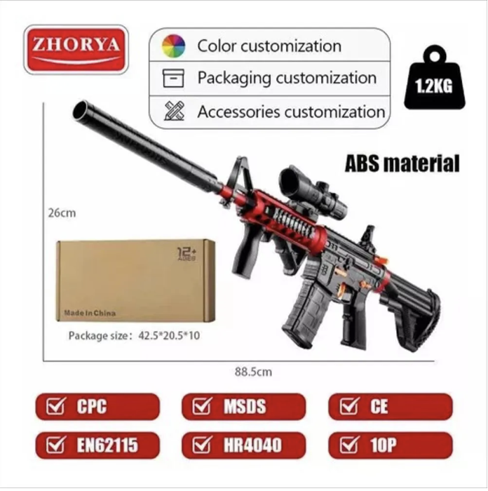 Miniatura 5 de RIFLE M4A1 HIDROGEL +500 ORBEZ